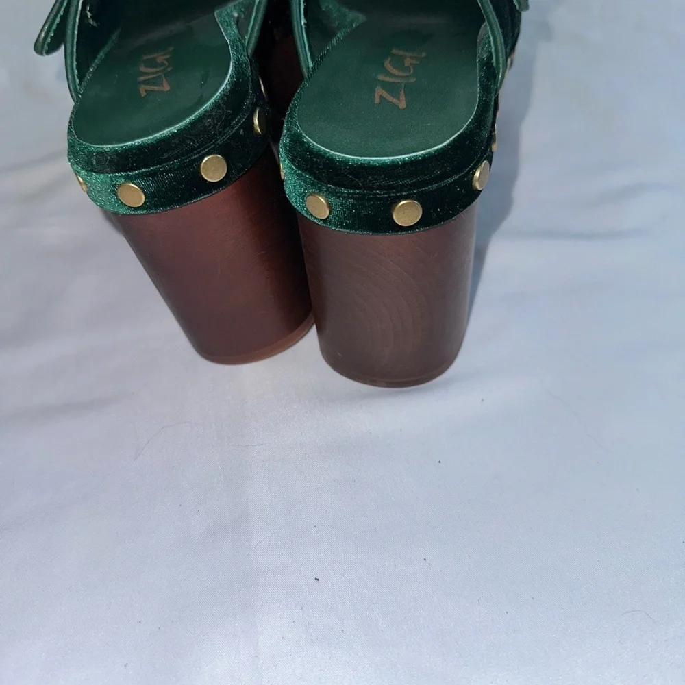 ZIGI BEAUTIFUL GREEN PLATFORM CLOGS - Picture 12 of 12